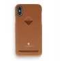 Zadný kryt s priehradkou na karty VixFox pre iPhone XSMAX – karamelová hnedý, zadné puzdro s priehradkou na karty