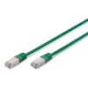 Sieťový kábel Digitus CAT 5e SF/UTP RJ-45 0,5 m zelený