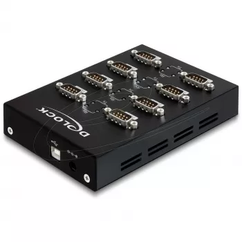 DeLock USB2.0 na 8 x sériový adaptér - sériový adaptér - USB2.0 - RS-232 - 8 portov (61860)