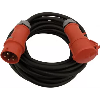 PSSO predlžovací napájací kábel 32A 5x6 mm², 10 m, červená