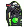 FLEXI nový Neon M - navíjacie vodítko - 5 m