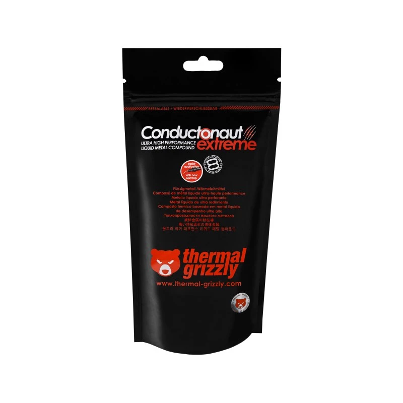 Thermal Grizzly Conductonaut Extreme teplovodivá pasta z tekutého kovu, 1 g, strieborná