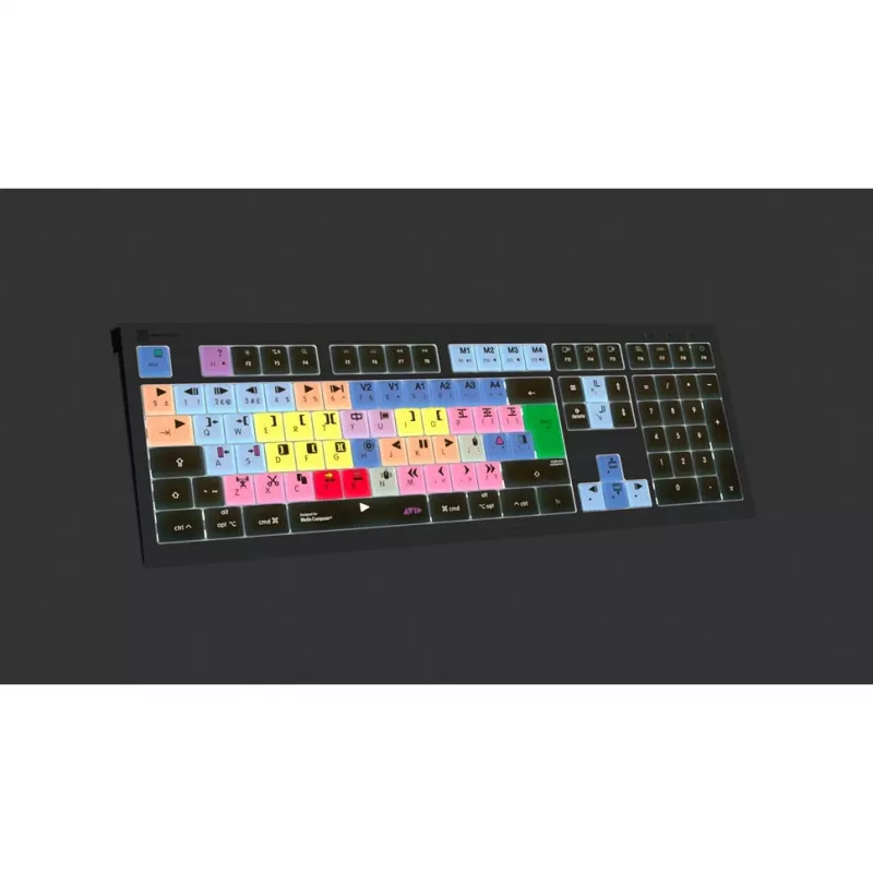 Logickeyboard LKB-MCOM4-A2M-UK klávesnica USB QWERTY anglická čierna (LKB-MCOM4-A2M-UK)