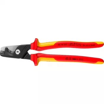 Káblové nožnice Knipex 95 18 225 VDE, izolované rukoväte, dĺžka 225 mm
