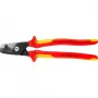Káblové nožnice Knipex 95 18 225 VDE, izolované rukoväte, dĺžka 225 mm