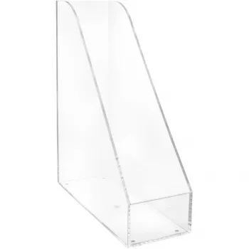 MAUL akrylový stojan na časopisy A4, číry, hrúbka: 3,8 mm rozmery: (Š)98 x (H)263 x (V)307 mm (19510-05)