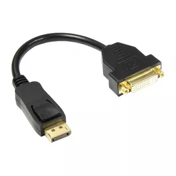 Good Connections adaptérový kábel DisplayPort 1.2 konektor samec na DVI-I 24+5 konektor samica - čierny - 0,2 m