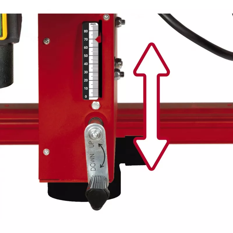 Einhell TE-TS 315 U 4340557 stolová kotúčová píla, 2200 W, kotúč 315 mm, hĺbka rezu 85 mm, červená/čierna