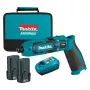 Rázový skrutkovač Makita TD022DSE 1/4 palca 2450 ot/min 25 N⋅m čierna, modrá
