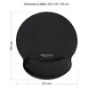 Delock ergonomická podložka pod myš s opierkou zápästia čierna 252x227 mm