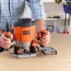 Router/Trimmer Black & Decker KW1200EKA-QS — kompaktná horná fréza s nastaviteľnou hĺbkou, ergonomický dizajn