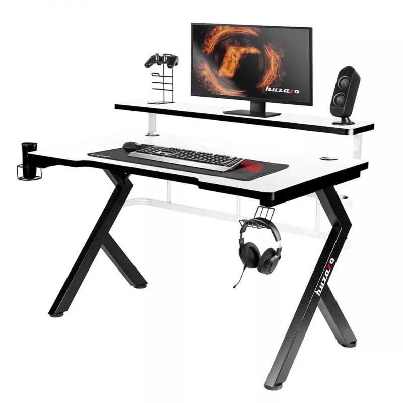 Počítačový stôl Huzaro Hero 5.0 biely