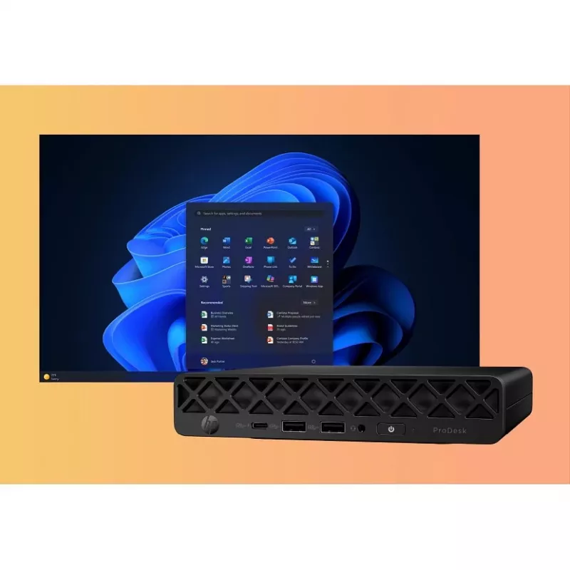HP ProDesk 4 Mini G1i AI CH7C5ET mini PC, Intel Core Ultra 7 265T, 24 GB RAM, 512 GB SSD NVMe, Wi-Fi 6E, Windows 11 Pro