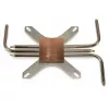 Chladič Inter-Tech IP-3, meď, strieborný, 165x100x12 mm