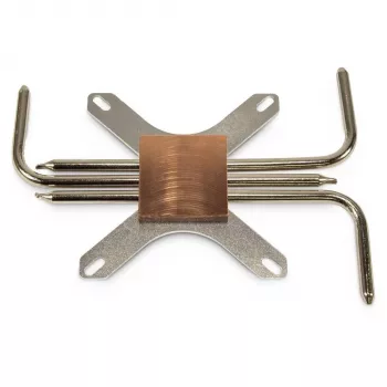 Chladič Inter-Tech IP-3 meď strieborný 165x100x12mm