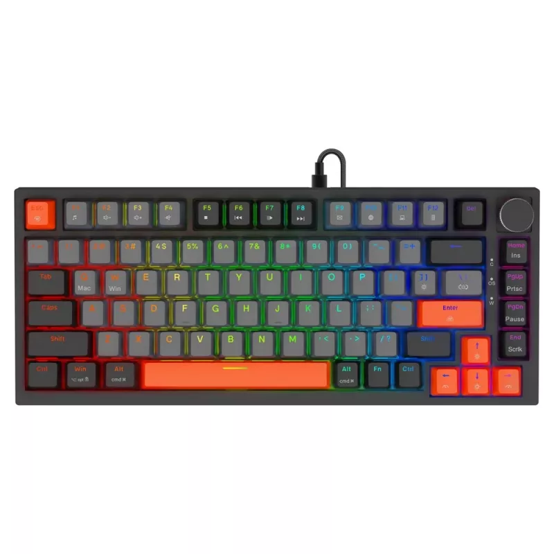Savio ASTRAL BLACK JADE 3 COLOURS klávesnica Gaming USB QWERTY US International