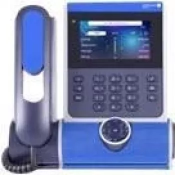 IP telefón Alcatel-Lucent Enterprise ALE-400 modrý LCD káblový ručný telefón