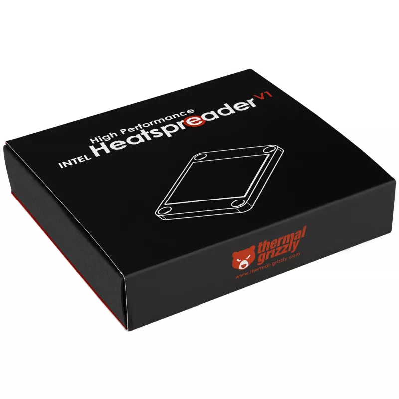 Thermal Grizzly rozvádzač tepla Intel High Performance Heatspreader V1 – kovové teplovodivé rozhranie pre chladenie CPU