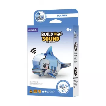 MierEdu Build and Listen 3D puzzle - delfín