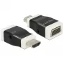 Káblový adaptér DeLOCK 65586 HDMI-A na VGA čierny biely