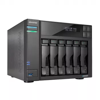 Asustor LOCKERSTOR 6 NAS Desktop Intel® Celeron® N5105 8 GB DDR4 HDD ADM čierny