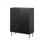 Regál cama meble ONDA 2D2SZ knižnica 98×45×127 cm čierna