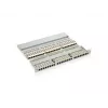 Equip 48-port Cat.6 tienený patch panel, čierny, RJ-45, zlatý, Cat6, rackmontáž, 1U, čierny