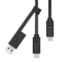 USB-A na USB-C kábel ProXtend USBCWA-001 1 m, čierny, 0,06 kg
