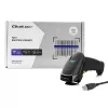Qoltec 50853 ručná laserová čítačka čiarových kódov 1D/2D, drôtová USB, kábel 1,65 m, 97x65x167 mm, 105 g, čierna