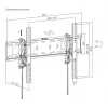 TV držiak SBOX PLB-6546T-2 pre obrazovky 37–80 palcov, do 75 kg, VESA do 600x400