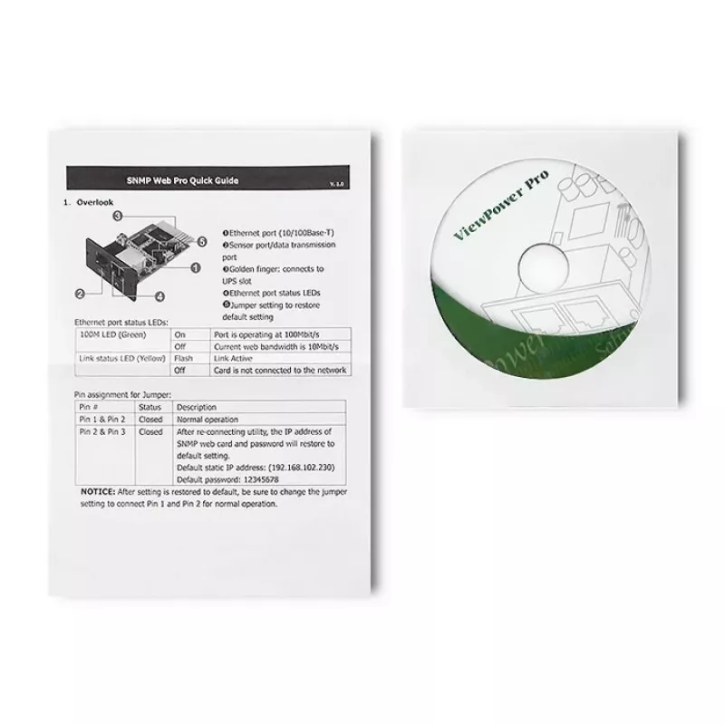 SNMP modul QOLTEC 50389 pre záložný zdroj