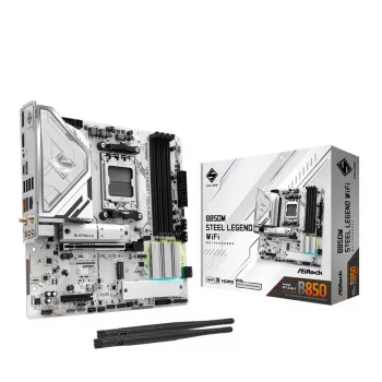 Základná doska ASRock B850M Steel Legend WiFi — AMD B850, socket AM5, microATX, DDR5, 4 DIMM, Wi-Fi 7, 2.5Gb LAN