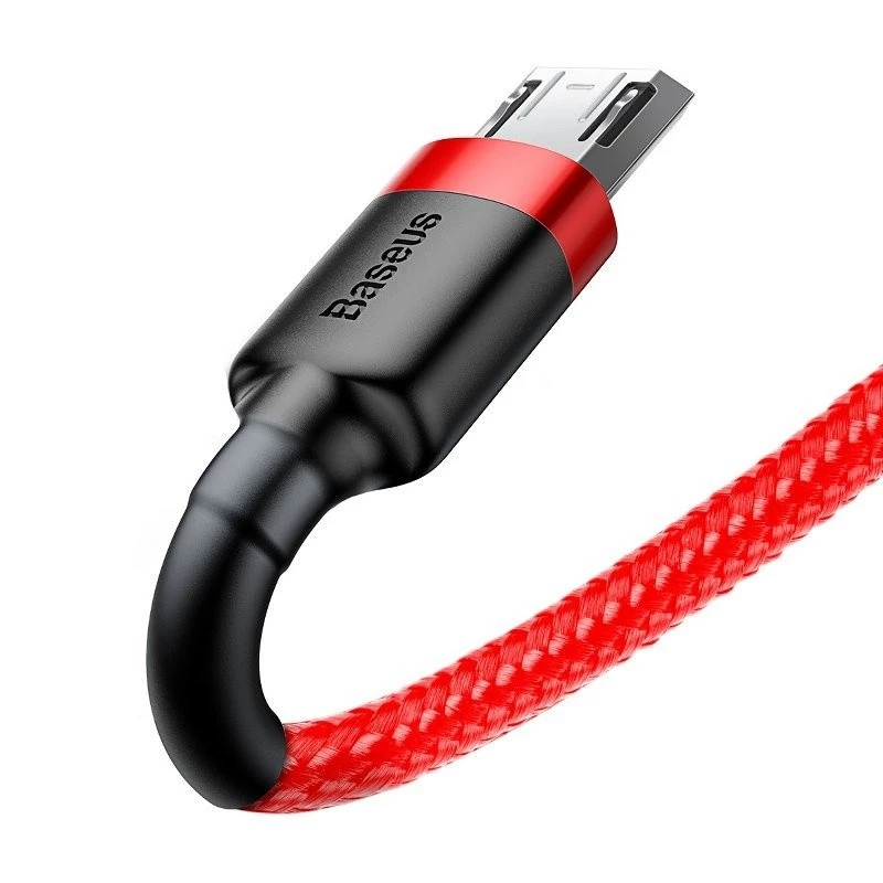 USB kábel Baseus CAMKLF-C09 2m USB A na Micro-USB B červený