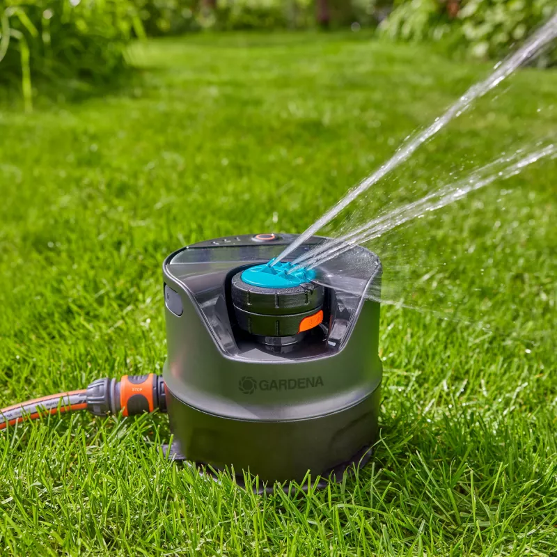 Kruhový postrekovač Gardena AquaPrecise čierna modrá sivá 1 ks