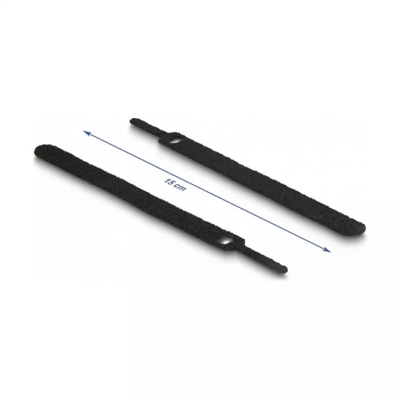 Suchý zips káblová páska DeLOCK 19076 150x12mm sortované farby balenie 10 ks