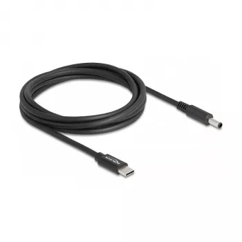 DeLOCK napájací kábel k notebooku USB Type-C konektor samec na Dell 4.5 x 3.0 mm konektor samec 1,5 m 20 V