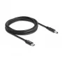 DeLOCK napájací kábel k notebooku USB Type-C konektor samec na Dell 4.5 x 3.0 mm konektor samec 1,5 m 20 V