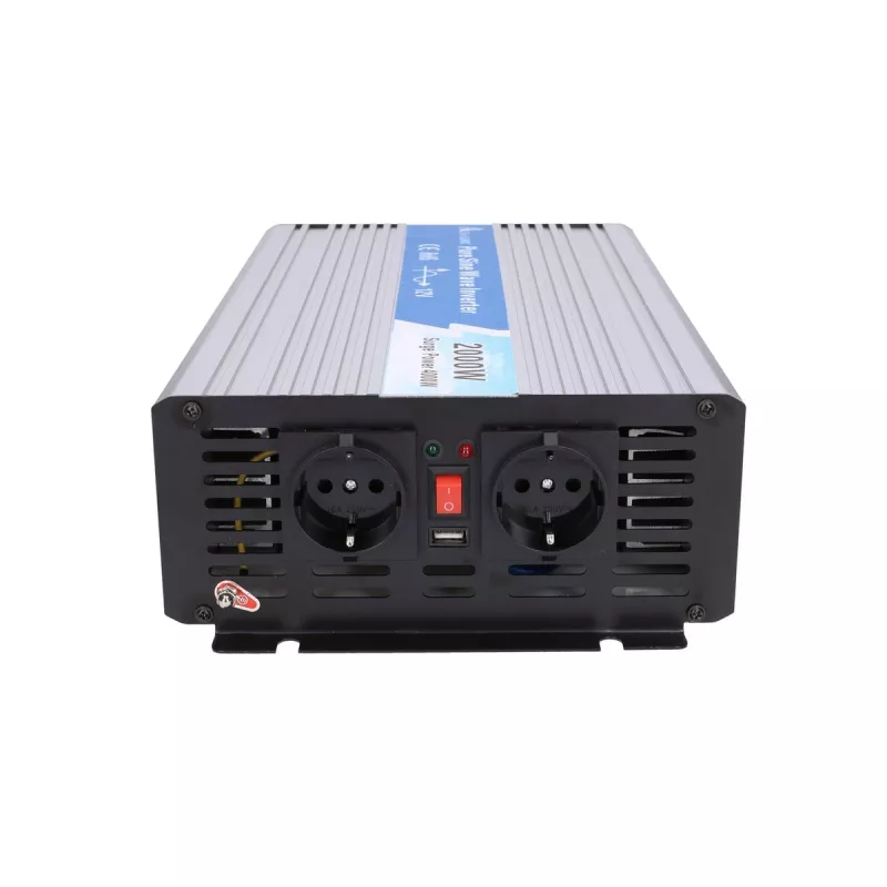 Extralink OPIP-2000W | menič napätia | auto 12V, 2000W čistá sínusová vlna