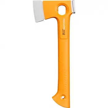 Jednostranná sekera Fiskars 1069101, oceľová hlava, 330 mm dĺžka, oranžová