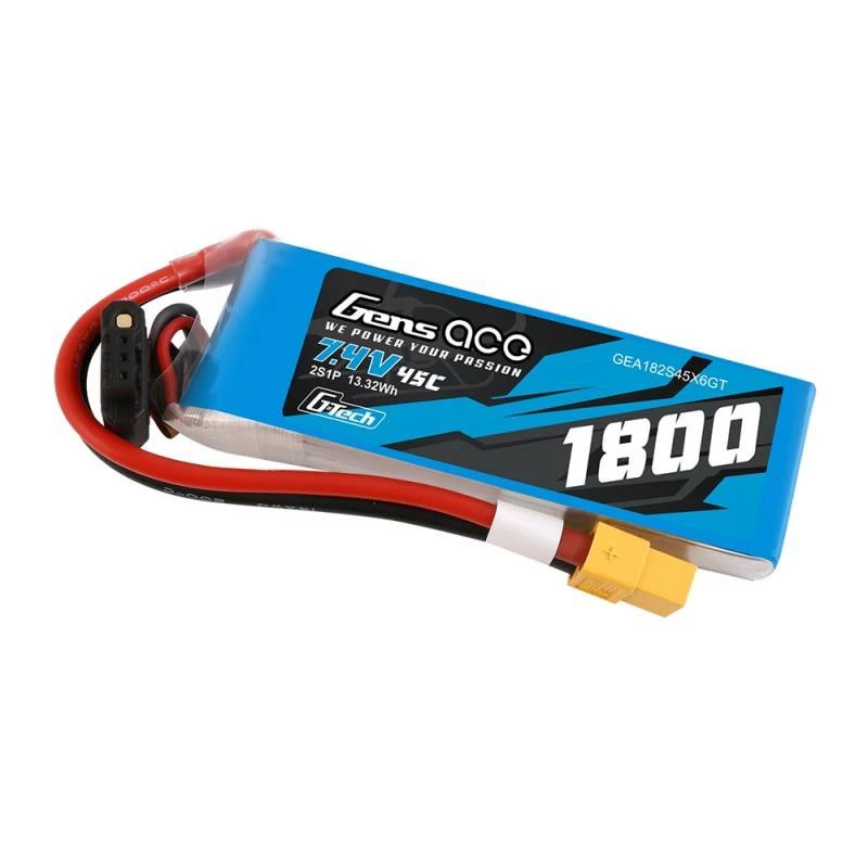 GensAce G-Tech LiPo 1800mAh 7.4V 45C 2S1P XT60 batéria