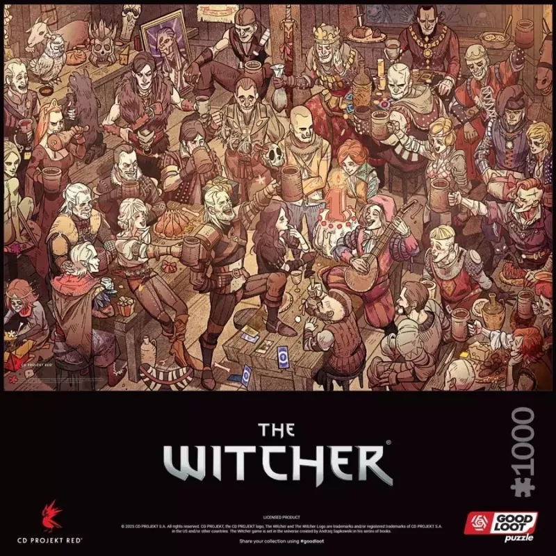 Good Loot Gaming Puzzle: The Witcher (Wiedźmin) narodeniny, 1000 dielikov