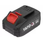 Batéria pre bezdrôtové náradie YATO YT-828463 — Li‑Ion 18V 4Ah, červená, indikátor nabíjania