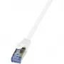 Sieťový kábel LogiLink 20 m Cat.6A RJ-45 S/FTP biely