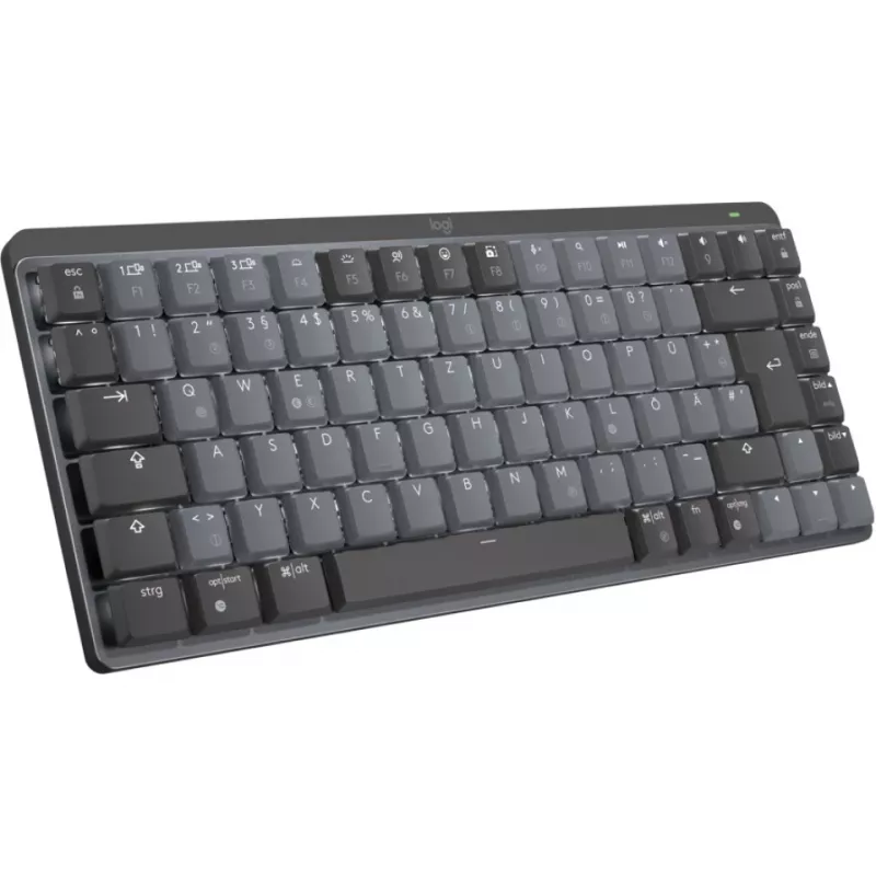 MX Mechanical Mini minimalistická bezdrôtová podsvietená klávesnica - GRAPHIT - DEU - CLICKY bezdrôtová 1 USB