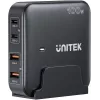 Unitek stolová nabíjačka P1229ABK01-EU 100 W s 2× USB-A a 2× USB-C