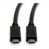 USB kábel ROLINE 11.02.9057 USB 3.2 Gen 2 1m USB C čierny