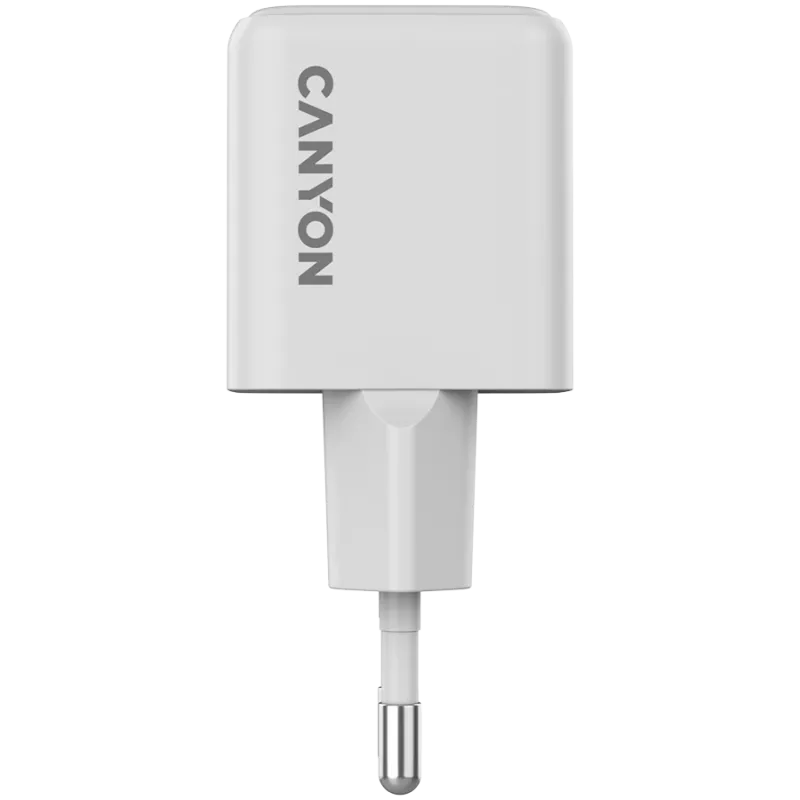 Canyon nabíjačka CU20AC GaN 20W PD, 2-port (USB-A/USB-C) WH retail (CNS-CUW20AC)
