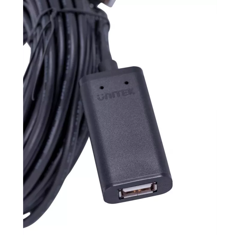 UNITEK Y-278 USB kábel USB 2.0 10 m 2 x USB A USB A čierny