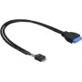 Kábel USB 3.0 19-pin na USB 2.0 8-pin DeLOCK 83792 60 cm čierny