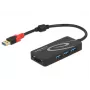 USB hub DeLOCK 3.0 3 porty externý + 2 x SD slot
